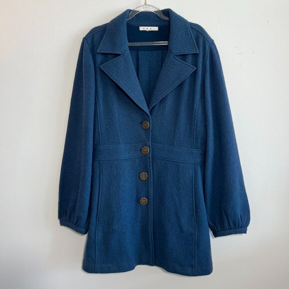 Cabi Aristocrat Merino Wool Pea Coat Size Medium - Picture 1 of 7
